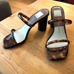 Dolce Vita Tortoise Shell Heeled Sandal 7.5